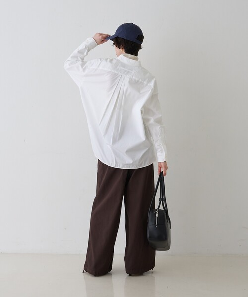 TICCA(ティッカ)の「【定番人気2026SS新作】【TICCA/ティッカ】スクエアビッグシャツ(シャツ/ブラウス・レディース・ホワイト/ストライプ/ブルー・フリー)」の14枚目の写真