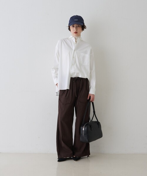 TICCA(ティッカ)の「【定番人気2026SS新作】【TICCA/ティッカ】スクエアビッグシャツ(シャツ/ブラウス・レディース・ホワイト/ストライプ/ブルー・フリー)」の13枚目の写真