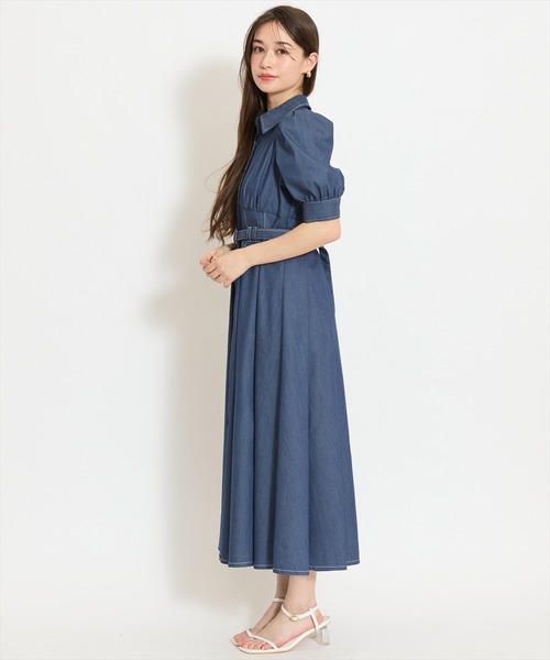 WILLSELECTION（ウィルセレクション）の「ベルト付きタックスリーブフレアワンピース（ワンピース・レディース・ブラック系その他/ネイビー/ブラック・FREE）」の13枚目の写真