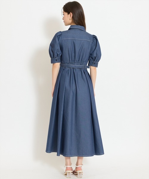 WILLSELECTION（ウィルセレクション）の「ベルト付きタックスリーブフレアワンピース（ワンピース・レディース・ブラック系その他/ネイビー/ブラック・FREE）」の14枚目の写真