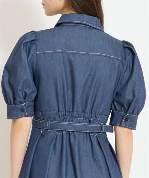 WILLSELECTION（ウィルセレクション）の「ベルト付きタックスリーブフレアワンピース（ワンピース・レディース・ブラック系その他/ネイビー/ブラック・FREE）」の18枚目の写真