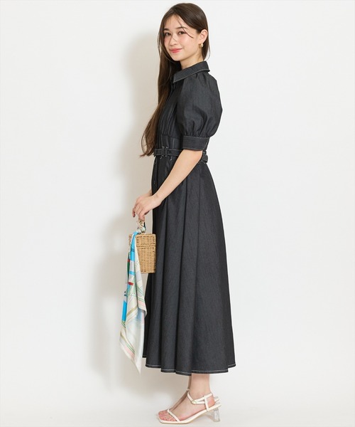 WILLSELECTION（ウィルセレクション）の「ベルト付きタックスリーブフレアワンピース（ワンピース・レディース・ブラック系その他/ネイビー/ブラック・FREE）」の21枚目の写真