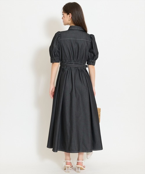 WILLSELECTION（ウィルセレクション）の「ベルト付きタックスリーブフレアワンピース（ワンピース・レディース・ブラック系その他/ネイビー/ブラック・FREE）」の22枚目の写真