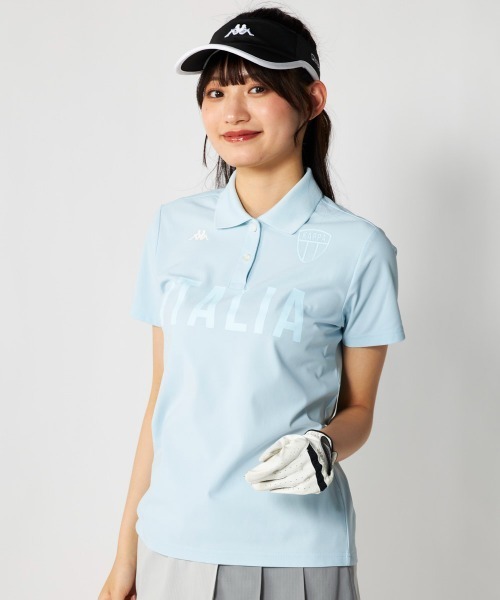 Kappa(カッパ)の「半袖ポロシャツ(ポロシャツ・レディース・ピンク/ホワイト/ブラック/ブルー・L/LL/M/S)」の3枚目の写真