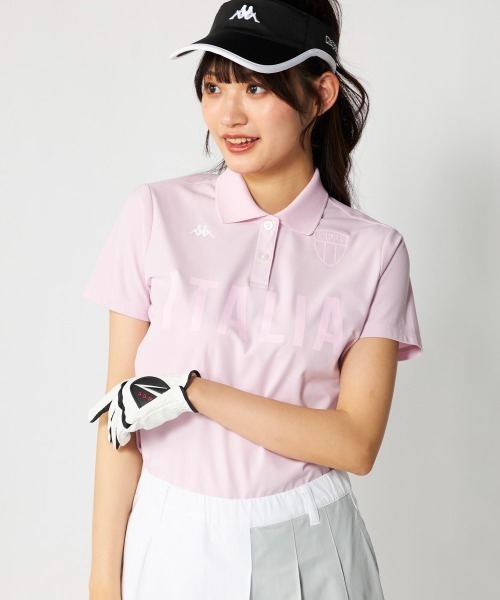 Kappa(カッパ)の「半袖ポロシャツ(ポロシャツ・レディース・ピンク/ホワイト/ブラック/ブルー・L/LL/M/S)」の11枚目の写真
