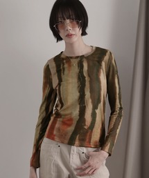 アートダイロングスリーブカットソー