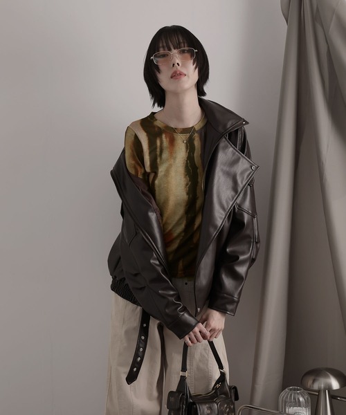 Ulysses(ユリシス)の「アートダイロングスリーブカットソー(Tシャツ/カットソー・レディース・ブラウン・M/S)」の17枚目の写真