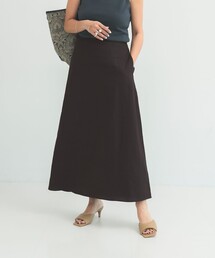 Demi-Luxe BEAMS | シンプル リネン スカート .M(スカート)