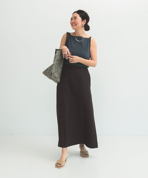 Demi-Luxe BEAMS(デミルクス ビームス)の「シンプル リネン スカート .M(スカート・レディース・ベージュ/ブラウン系その他/ブルー系その他・38/36)」の12枚目の写真