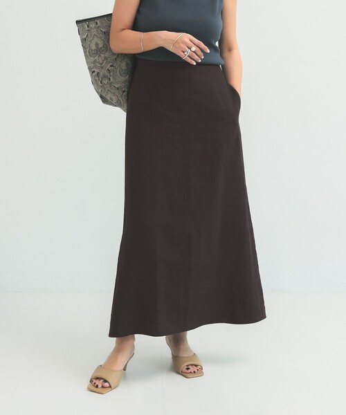 Demi-Luxe BEAMS(デミルクス ビームス)の「シンプル リネン スカート .M(スカート・レディース・ベージュ/ブラウン系その他/ブルー系その他・38/36)」の15枚目の写真