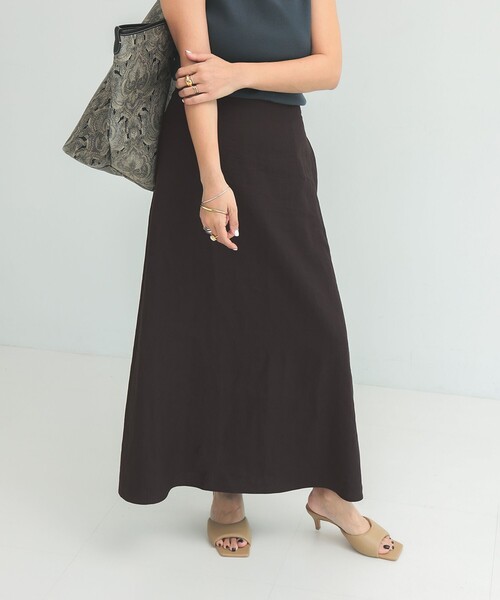 Demi-Luxe BEAMS(デミルクス ビームス)の「シンプル リネン スカート .M(スカート・レディース・ベージュ/ブラウン系その他/ブルー系その他・38/36)」の16枚目の写真