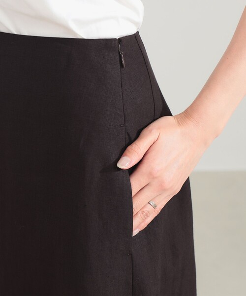 Demi-Luxe BEAMS(デミルクス ビームス)の「シンプル リネン スカート .M(スカート・レディース・ベージュ/ブラウン系その他/ブルー系その他・38/36)」の21枚目の写真