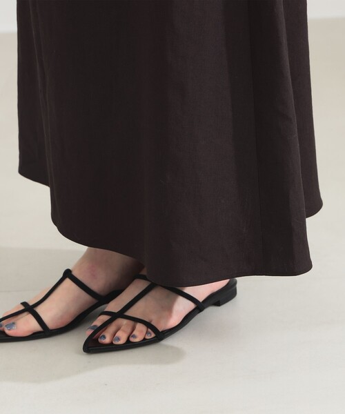 Demi-Luxe BEAMS(デミルクス ビームス)の「シンプル リネン スカート .M(スカート・レディース・ベージュ/ブラウン系その他/ブルー系その他・38/36)」の22枚目の写真