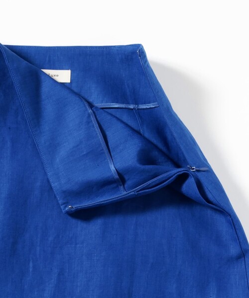 Demi-Luxe BEAMS(デミルクス ビームス)の「シンプル リネン スカート .M(スカート・レディース・ベージュ/ブラウン系その他/ブルー系その他・38/36)」の7枚目の写真