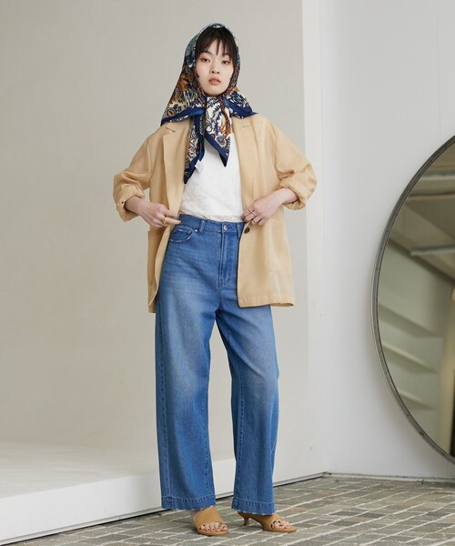 GALLEST(ギャレスト)の「【接触冷感】シアーシャツジャケット(テーラードジャケット・レディース・ブラック/ライトベージュ/ライトグリーン・34/38)」の12枚目の写真