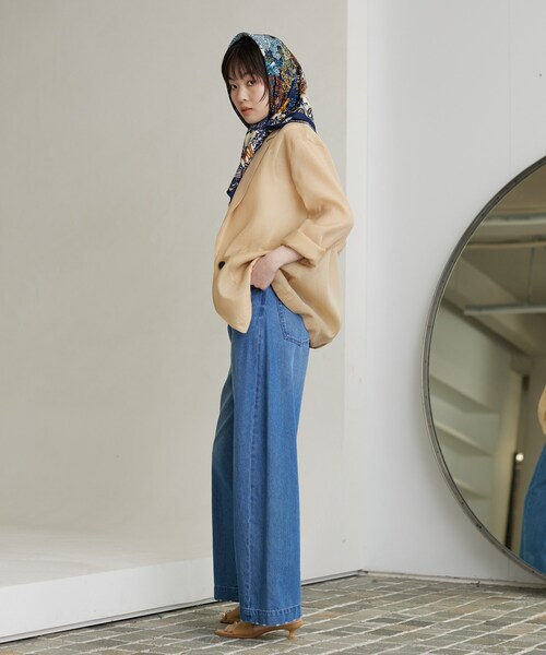 GALLEST(ギャレスト)の「【接触冷感】シアーシャツジャケット(テーラードジャケット・レディース・ブラック/ライトベージュ/ライトグリーン・34/38)」の13枚目の写真