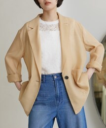 GALLEST（ギャレスト）の「シアーシャツジャケット【接触冷感】（テーラードジャケット）」