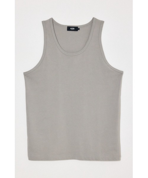 AZUL by moussy(アズールバイマウジー)の「引き揃え天竺タンクトップ(タンクトップ・メンズ・ブラック/ホワイト/グレー・MEDIUM/LARGE)」の3枚目の写真