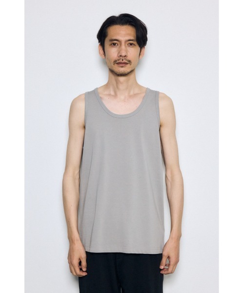 AZUL by moussy(アズールバイマウジー)の「引き揃え天竺タンクトップ(タンクトップ・メンズ・ブラック/ホワイト/グレー・MEDIUM/LARGE)」の11枚目の写真