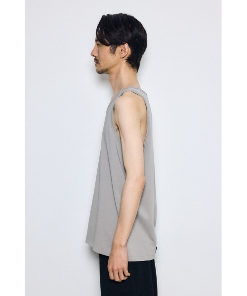 AZUL by moussy(アズールバイマウジー)の「引き揃え天竺タンクトップ(タンクトップ・メンズ・ブラック/ホワイト/グレー・MEDIUM/LARGE)」の12枚目の写真