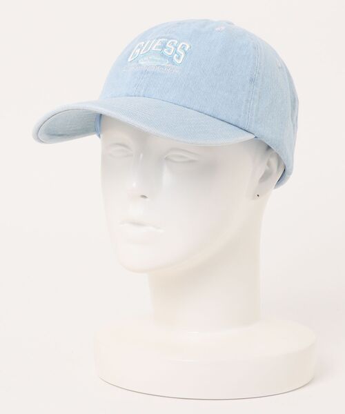 Guess（ゲス）の「【GUESS】ゲス　ロゴ　ベースボールキャップ（キャップ・レディース・グレー/ブルー系その他・FREE）」の2枚目の写真