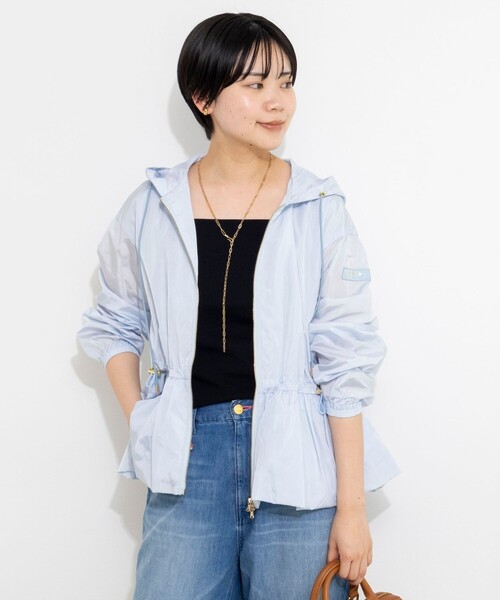 NOLLEY’S Sophi(ノーリーズソフィ)の「《手洗い可能》総針ニットキャミ(ニット/セーター・レディース・ダークブラウン/ホワイト/ブラック・FREE)」の4枚目の写真
