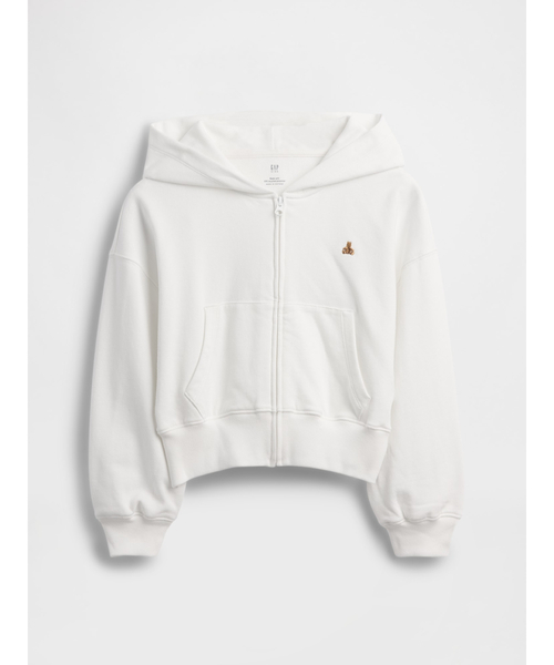 GAP(ギャップ)の「ヴィンテージソフト フレンチテリー ウェッジ ジップアップパーカー (キッズ)(パーカー・キッズ・オフホワイト・160cm/130cm/120cm/110cm/140cm/150cm)」の2枚目の写真