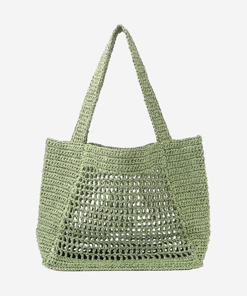 MACKINTOSH LONDON(マッキントッシュ ロンドン)の「【eclat5月号掲載】クロシェ編トートバッグ(トートバッグ・レディース・ライトブルー/グリーン・FREE)」の8枚目の写真