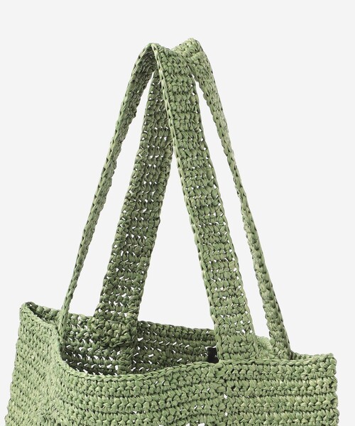 MACKINTOSH LONDON(マッキントッシュ ロンドン)の「【eclat5月号掲載】クロシェ編トートバッグ(トートバッグ・レディース・ライトブルー/グリーン・FREE)」の11枚目の写真