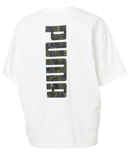 PUMA（プーマ）の「【別注】プーマ PUMA BIG LOGO SS TEE 限定コラボ（Tシャツ/カットソー・メンズ・ホワイト/オリーブ/ブラック・S/M/L/LL/3L）」の13枚目の写真