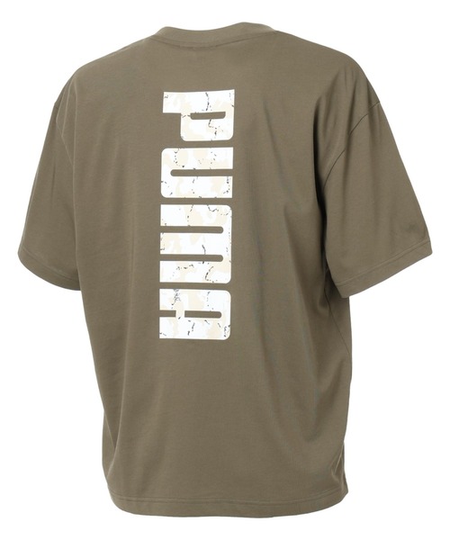 PUMA（プーマ）の「【別注】プーマ PUMA BIG LOGO SS TEE 限定コラボ（Tシャツ/カットソー・メンズ・ホワイト/オリーブ/ブラック・S/M/L/LL/3L）」の11枚目の写真