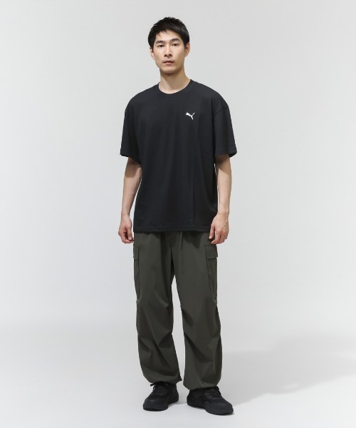 PUMA（プーマ）の「【別注】プーマ PUMA BIG LOGO SS TEE 限定コラボ（Tシャツ/カットソー・メンズ・ホワイト/オリーブ/ブラック・S/M/L/LL/3L）」の6枚目の写真