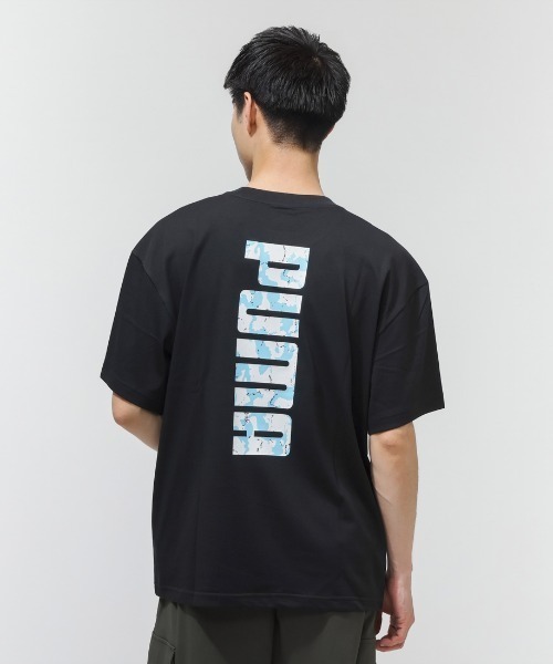 PUMA（プーマ）の「【別注】プーマ PUMA BIG LOGO SS TEE 限定コラボ（Tシャツ/カットソー・メンズ・ホワイト/オリーブ/ブラック・S/M/L/LL/3L）」の5枚目の写真