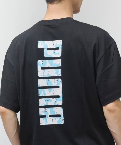 PUMA（プーマ）の「【別注】プーマ PUMA BIG LOGO SS TEE 限定コラボ（Tシャツ/カットソー・メンズ・ホワイト/オリーブ/ブラック・S/M/L/LL/3L）」の8枚目の写真