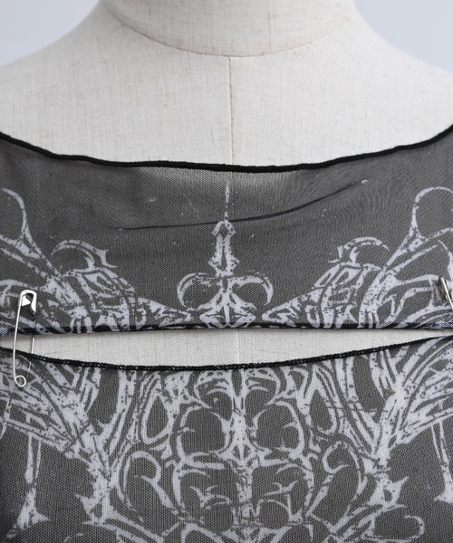 REFLEM(レフレム)の「『REFLEM/レフレム』タトゥーシアースキントップス(Tシャツ/カットソー・レディース・グレー/ブラック・M/L)」の18枚目の写真