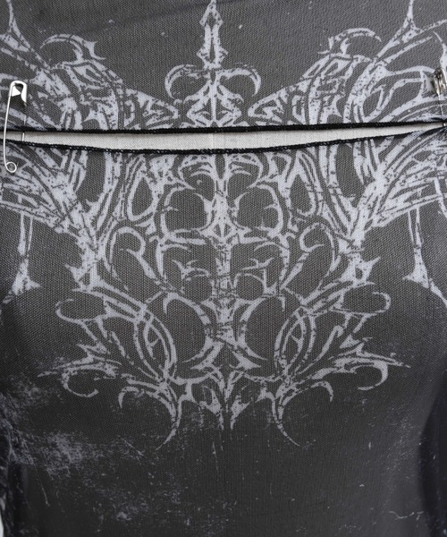 REFLEM(レフレム)の「『REFLEM/レフレム』タトゥーシアースキントップス(Tシャツ/カットソー・レディース・グレー/ブラック・M/L)」の19枚目の写真