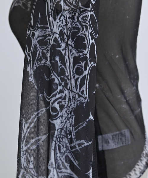 REFLEM(レフレム)の「『REFLEM/レフレム』タトゥーシアースキントップス(Tシャツ/カットソー・レディース・グレー/ブラック・M/L)」の21枚目の写真