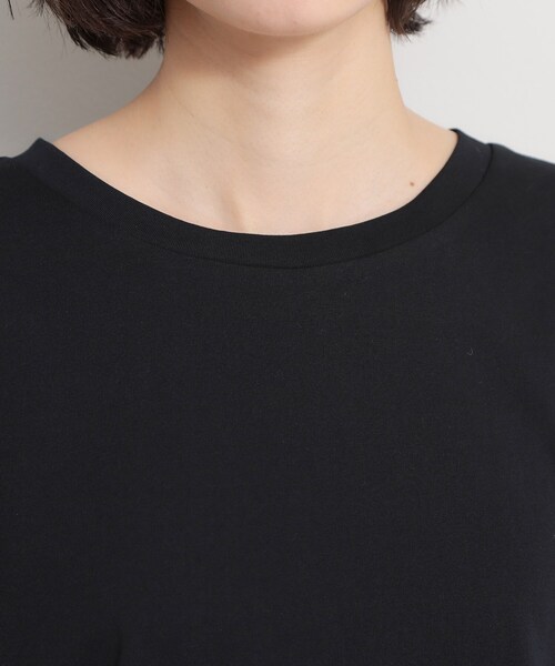THE SHOP TK (ザ ショップ ティーケー )の「【M-XL/ひんやり】上品な透け感 袖口シアーTシャツ(Tシャツ/カットソー・レディース・ピンク/ブラック/オフホワイト/サックスブルー/ダークブラウン・13/12/14)」の22枚目の写真