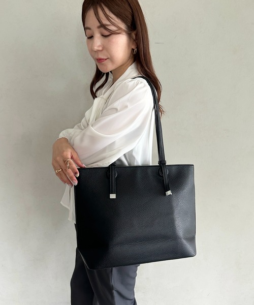 MYMOOD.(マイムード)の「【A4収納可】通勤にぴったり PUシンプルデザイントートバッグ(トートバッグ・レディース・アイボリー/ベージュ/ブラック・FREE)」の13枚目の写真