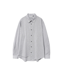 SR ASYM STRIPED SHIRTS White