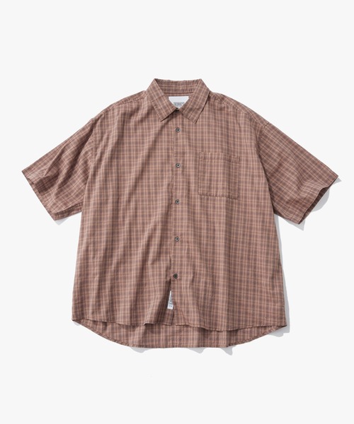 GEORGE'S(ジョージズ)の「スカシチェックシャツ(シャツ/ブラウス・メンズ・ブラウン/グレー・MEDIUM/LARGE)」の2枚目の写真