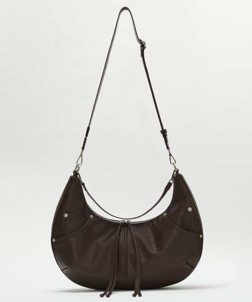 MAISON MINED(メゾンミネド)の「LEATHER SADDLEBAG BLACK(メッセンジャーバッグ・レディース・その他・FREE)」の13枚目の写真