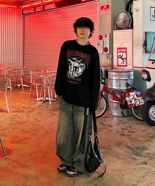 MAISON MINED(メゾンミネド)の「LEATHER SADDLEBAG BLACK(メッセンジャーバッグ・レディース・その他・FREE)」の17枚目の写真