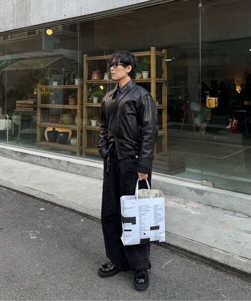 MAISON MINED(メゾンミネド)の「LEATHER SADDLEBAG BLACK(メッセンジャーバッグ・レディース・その他・FREE)」の21枚目の写真