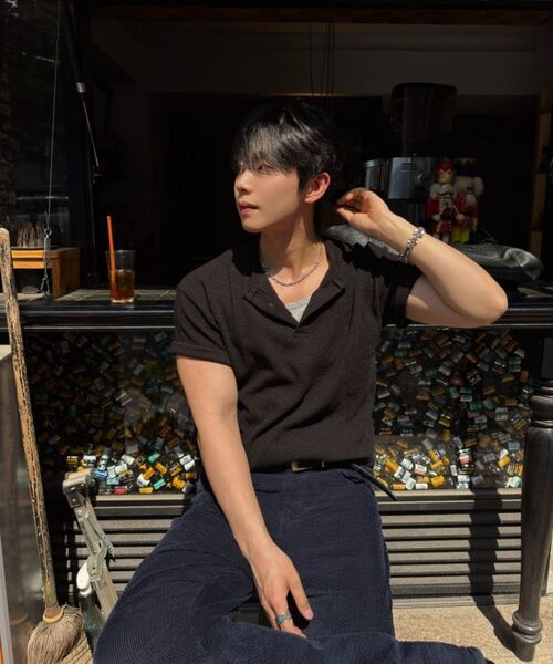 LXT（エルエックスティー）の「ワッフルヘンリーネッククロップ半袖Tシャツ[ブラック]（Tシャツ/カットソー・メンズ・その他・MEDIUM/LARGE/X-LARGE）」の8枚目の写真