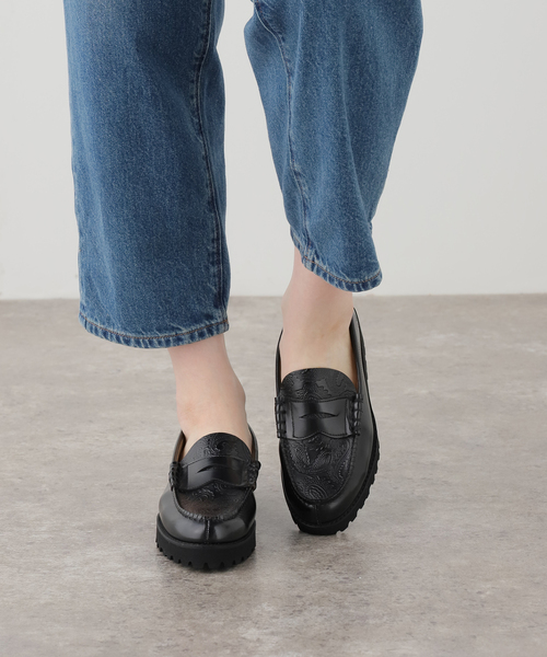 The Kenford Fineshoes(ケンフォードファインシューズ)の「≪追加≫The Kenford Fineshoes TANK SOLE LOAFERS / BLACK BLACK(ローファー・レディース・ブラック・23cm/24cm/23.5cm/24.5cm)」の6枚目の写真