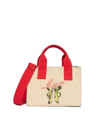 MSGM(�G���G�X�W�[�G��)��MSGM RIBBON LOGO 2Way �L�����o�X�o�b�O(�V�����_�[�o�b�O)
