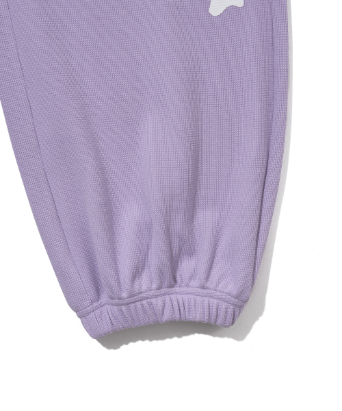 YOUHEE（ユヒ）の「GRAPHIC WAFFLE SWEAT PANTS_PURPLE（スウェットパンツ・レディース・その他・FREE）」の6枚目の写真