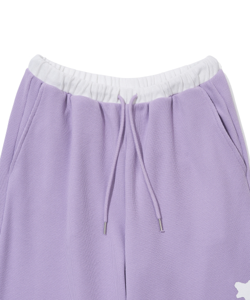 YOUHEE（ユヒ）の「GRAPHIC WAFFLE SWEAT PANTS_PURPLE（スウェットパンツ・レディース・その他・FREE）」の7枚目の写真