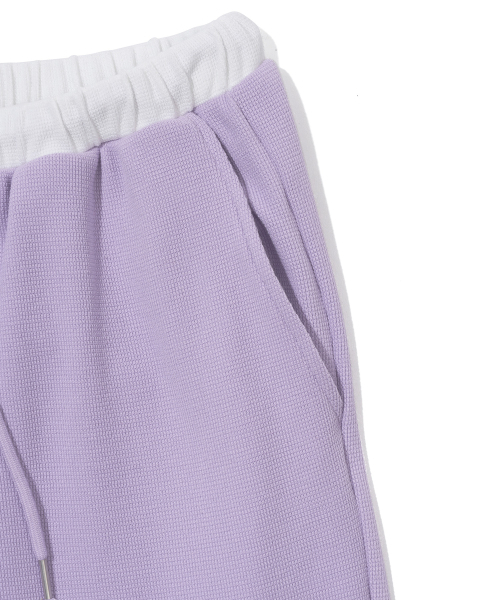 YOUHEE（ユヒ）の「GRAPHIC WAFFLE SWEAT PANTS_PURPLE（スウェットパンツ・レディース・その他・FREE）」の8枚目の写真